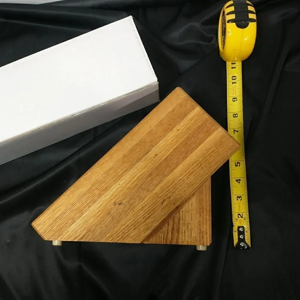 Wusthof Knife Storage Block 9 Slot Natural Finish Solid Wood